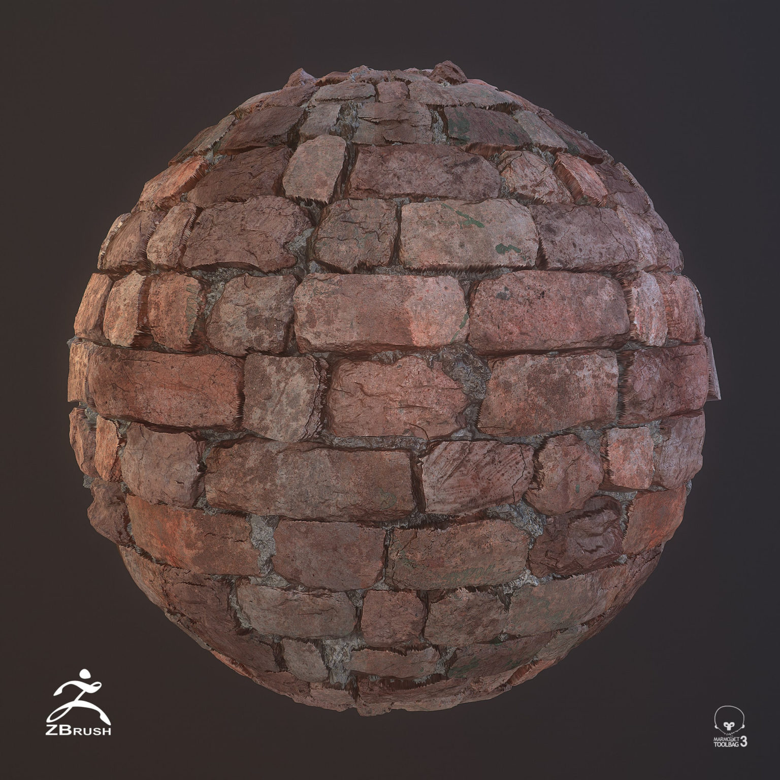 how to detail bricks in zbrush